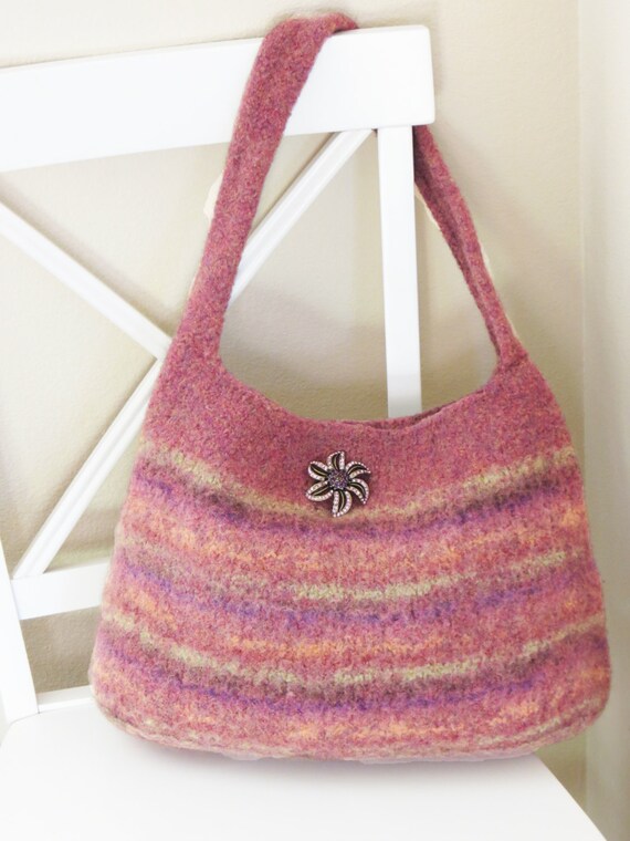 Felted Purse Pattern Knit Bag Pattern Felted Purse Knitted