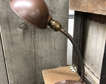Vintage gooseneck lamp