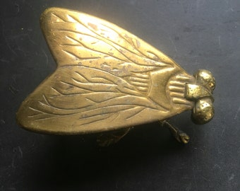 Big Brass Fly Box/ art piece wings are the lid