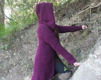 Faeryn Coat with large Hood and a Longer back