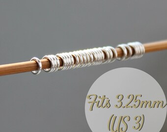 25 Mini Knitting Stitch Markers Bulk - knitting stitch marker, SIMPLY SOLID, knitting markers, snag free markers, knitting supplies