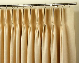 Pinch pleated draperies, Pinch pleated curtains, Pinch pleated panels, pinch pleats, pinch pleated window curtains, pleated curtains, pleats
