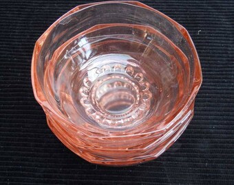 Pink Dessert Bowls Vintage x3