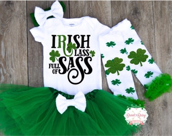 Irish Baby Girl Clothes, Irish Baby Gift, Irish Baby Outfit, Newborn Irish Baby Outfit, Irish Baby Photo Outfit, Irish Clothing for Kids