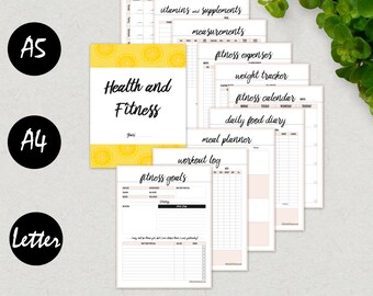 fitness and calorie tracker health and fitness planner a5 fitness and nutrition tracker