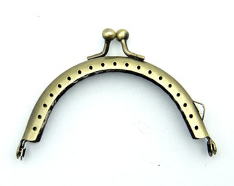8.5cm-3.3inch antique brass bag purse frame D-7-1