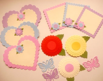 Paper Hearts,Paper Die Cuts, Die Cut Paper,Die Cut Shapes,Scrapbook Die Cuts,Paper Cutouts,Paper Shapes,Paper Craft,Scrapbook Kit