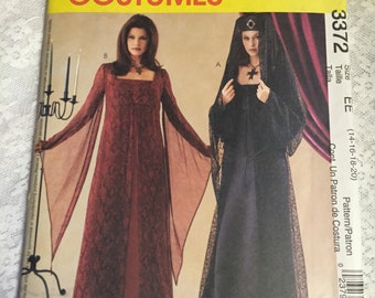 McCalls 3372 RenFaire, Medieval Gown sz14-20