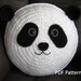 Panda Pillow - Cushion CROCHET PATTERN - crochet patterns for animal pillows - Kids Birthday present - Baby shower nursery gift