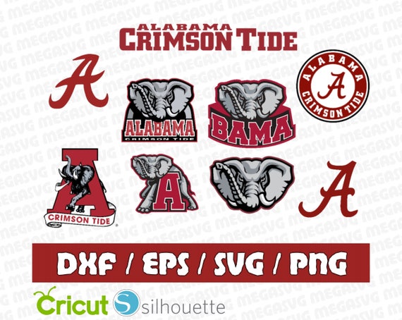 Download Alabama Crimson Tide Svg Dxf Eps Png Cut File Pack