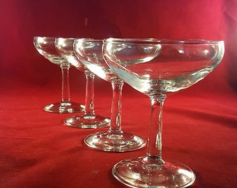 SET OF 4 Champagne Coupes