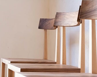 Chair, wood furniture, handmade, furniture, wood, minimalist, wooden chair, modern, contemporary, wedding gift, wood art, home decor,french