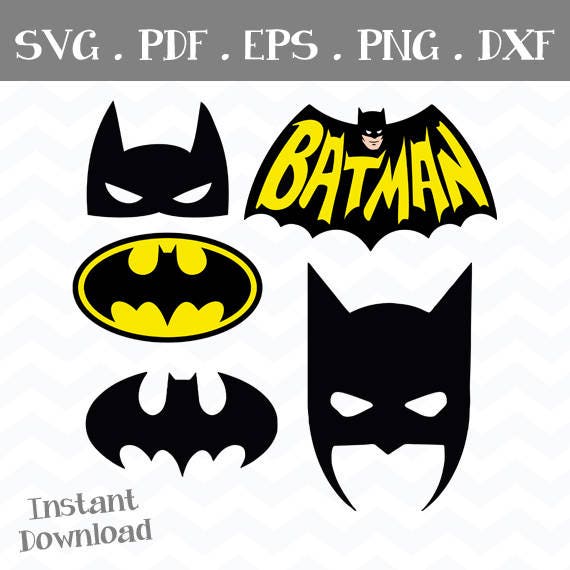 BATMAN svg files silueta de batman svg batman máscara svg