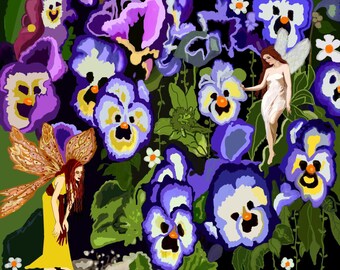 Listening to the Singing Blue Pansies in the Forest of Tra-Lee