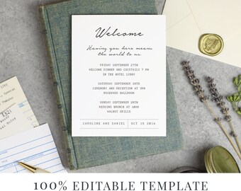 welcome book template