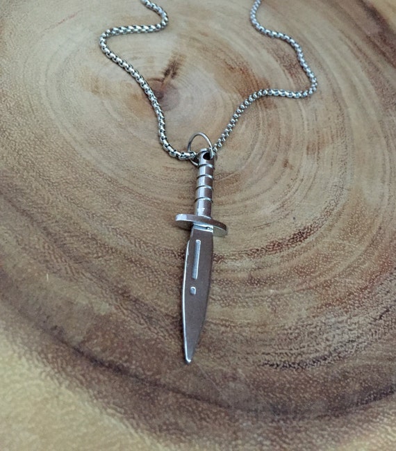 Knife pendant Sword knife necklace Butcher knife Dagger