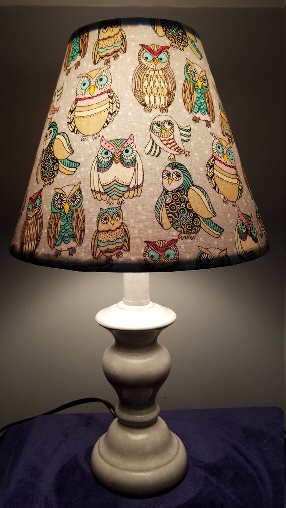 Owl nursery lamp owl accent/table lampwoodland lamp forest