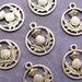 Silver Thistle Charms 19mm - Set of 10 - Antique Silver Scotland Charms, Outlander Charms, Flower Charms, Lead Free, Nickle Free (SC0123)