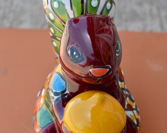Handmade Talavera beautiful Squirrel