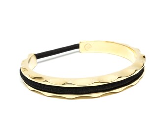 Hair Tie Bracelet, Hair Tie Bracelet Holder - Luna Design Gold