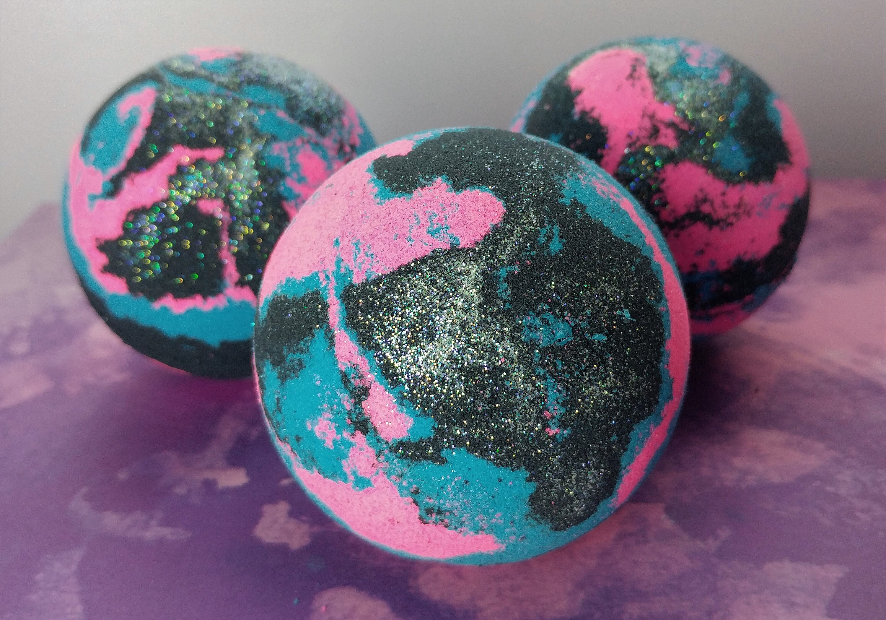 Galaxy Bath Bomb Glitter Bath Bomb Black Bath Bombs