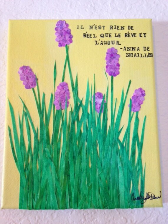 Items similar to French Lavender Love/ French Countryside Art/ French ...