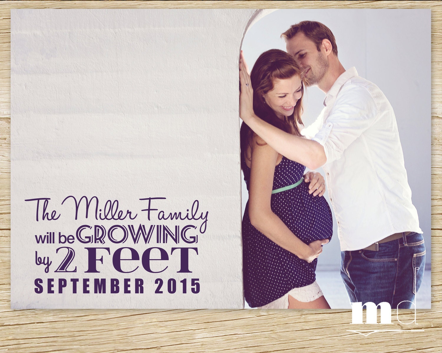 pregnancy announcement cards free template