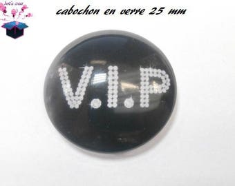 1 cabochon clear 25 mm round hot topic