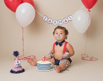 Boys Nautical Cake Smash Outfit