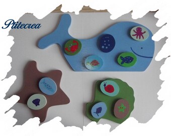 Bingo wooden "sea" and its storage bags
