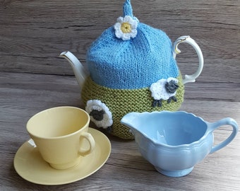 A beautiful hand knitted teacosy