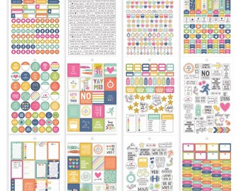 Carpe Diem - Simple Stories - Fitness Stickers A5