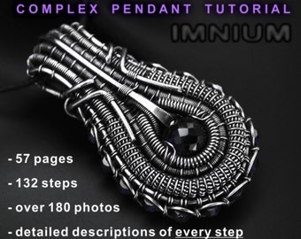 Complex wire wrapped pendant TUTORIAL - no soldering, step by step instructions on every single detail of the pendant. DIY wirewrap heady
