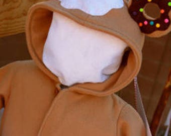 Custom Donut Kid One Piece Hoodie - size 6-12