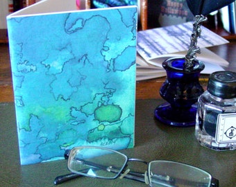 Pocket Notebook with Abstract Art - Uncertain Boundaries