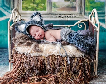 Wolf Baby Costume | Baby Big Bad Wolf Costume | Baby Animal Outfit | Baby Halloween Costume | Infant Costume | Baby Halloween Costume