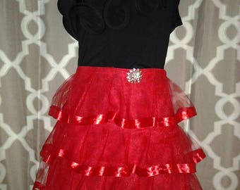 Couture Candy Apple Red Waistline Apron
