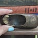 Brass Slipper Ashtray Vintage 1960's Indian Solid Brass Etched Shoe Ashtray Floral Engraved Brass Incense Burner Brass Bohemian Decor