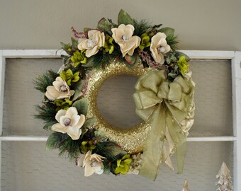 Magnolia Christmas Wreath