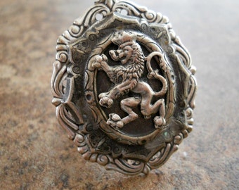 Game of Thrones Ring, Medieval Lion, Lion Ring, Game of Thrones, Heraldic, Heraldic Ring