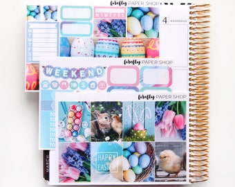 Easter MINI Weekly Kit (stickers for Erin Condren Life Planner - Vertical)