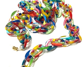 Candy Colored Acetate Eye Glass Chain Holder