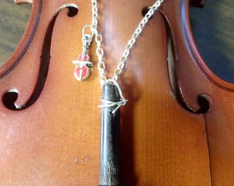 Violin Tuning Peg Necklace