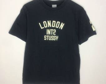 Rare!!! Vintage Stussy Big Logo T-shirt