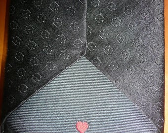 Cravatta in seta Moschino Uomo nero made in Italy