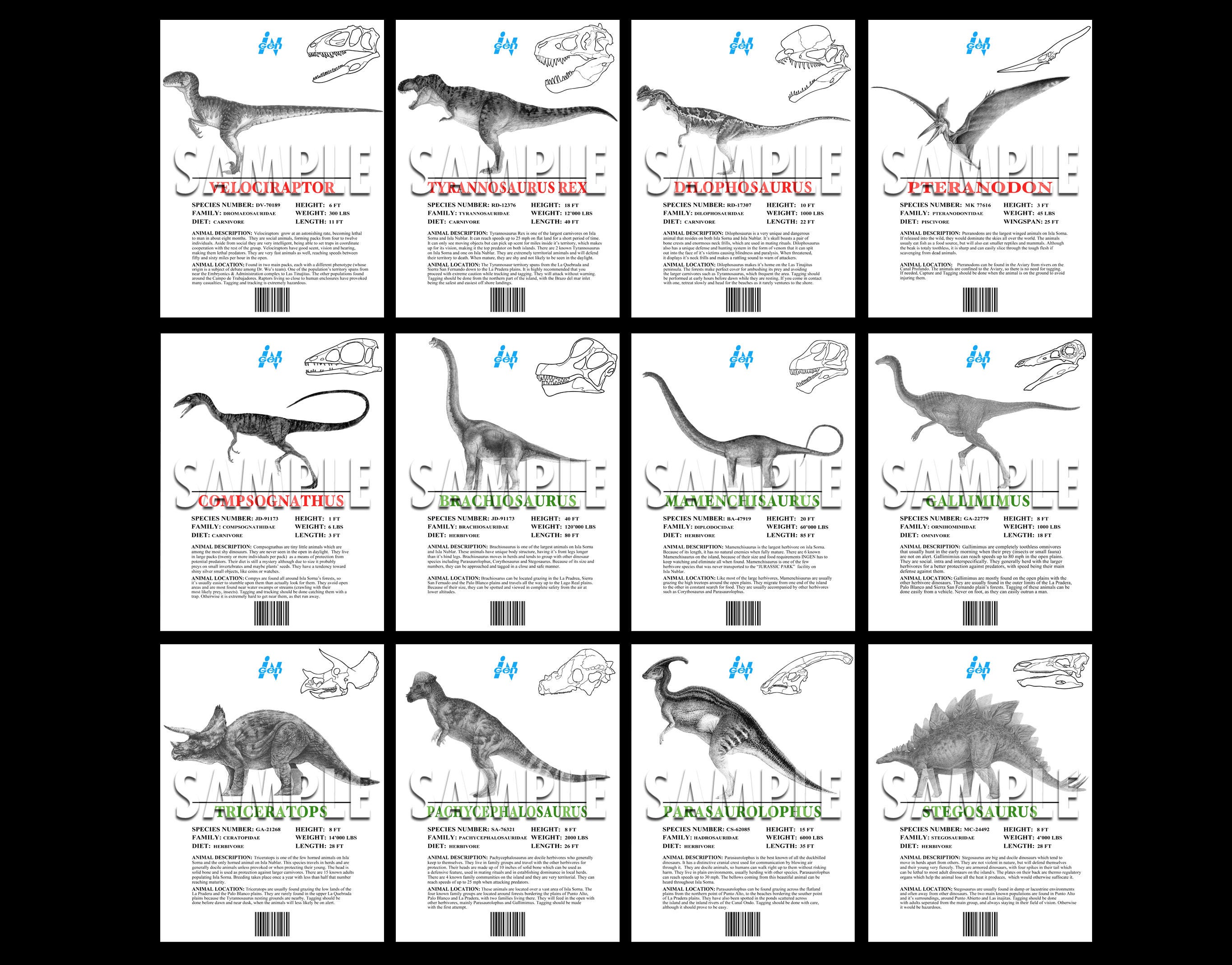 jurassic world ingen list