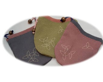 Kinchaku Drawstring Bag (Crepe fabrics / B Series)