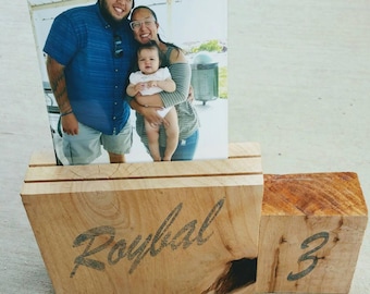 Custom printed wood block frame