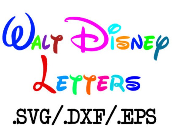 Disney Font Design Files For Use With Your Silhouette Studio