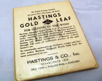 23kt Gold Leaf | Lampwork Supplies | Hastings Gold Leaf | Vintage Gold Leaf | Gold Leaf | 23kt